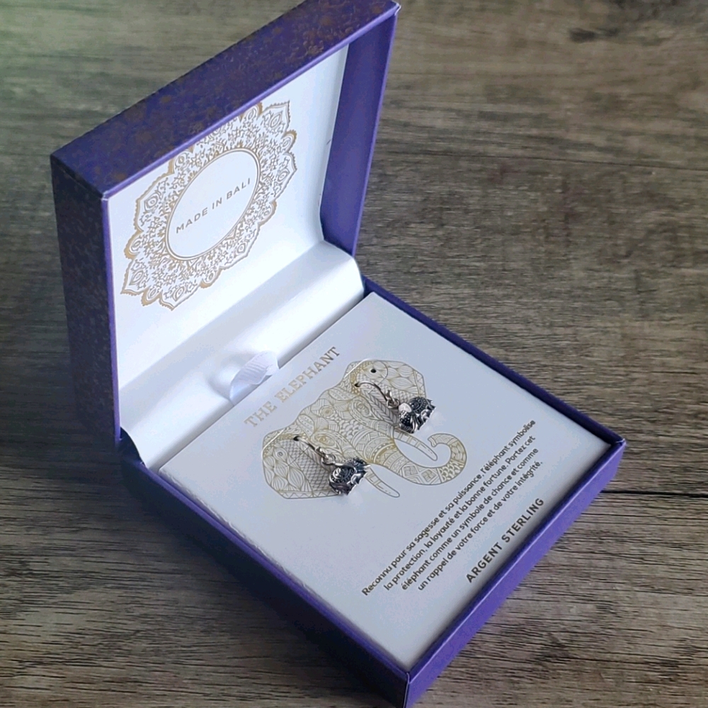 Annika Witt Sterling Silver Earrings Elephant 🐘